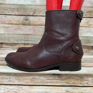 Frye Melissa Button Back Zip Short Boots